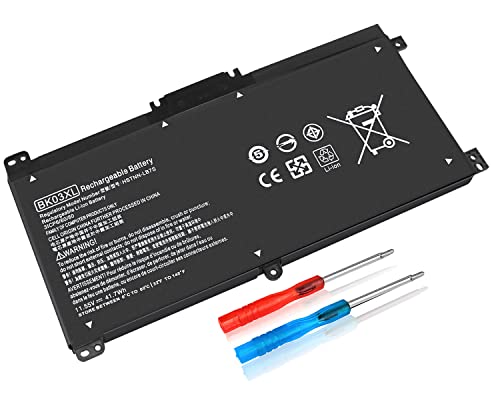 BK03XL 916811-855 Battery for HP Pavilion X360 14-ba0xx 14-ba1xx 14m-ba0xx 14m-ba1xx 14-ba253cl 14m-ba011dx 14m-ba013dx 14m-ba114dx 14m-ba015dx 14-ba125cl 14-ba153cl 14-ba051cl 14-ba175nr 916812-855 - size: 7.35 x 3.5 x 0.5 inches BK03XL BATTERY