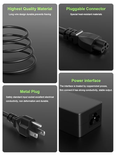 65W USB-C Charger Compatible with Lenovo Thinkpad, Yoga, Ideapad, Chromebook, ThinkBook Series Laptop Replacement Adapter