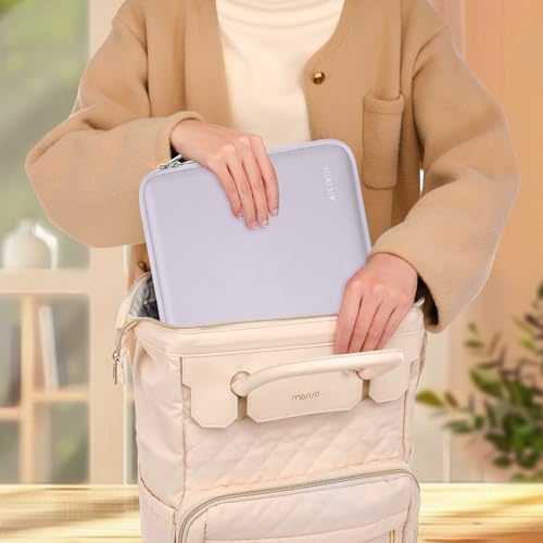 MOSISO Laptop Case 13.3 inch, 13-13.3 inch Laptop Sleeve with Small Case | Compatible with MacBook Air/Pro 13/Pro 14 M5 M4 M3 M2 M1, HP Dell ASUS Lenovo, Neoprene Computer Sleeve Bag, Dusty Lilac - color: Dusty Lilac, size: 13.3 inch