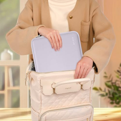MOSISO Laptop Case 13.3 inch, 13-13.3 inch Laptop Sleeve with Small Case | Compatible with MacBook Air/Pro 13/Pro 14 M5 M4 M3 M2 M1, HP Dell ASUS Lenovo, Neoprene Computer Sleeve Bag, Dusty Lilac - color: Dusty Lilac, size: 13.3 inch