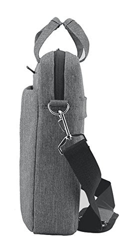 KROSER Laptop Bag 15.6 Inch Briefcase Shoulder Bag Water Repellent Laptop Bag Bussiness Carrying Handbag | Built-in luggage strap & TSA friendly, multi compartments, suitable for business, office, travel, men and women - color: Grey