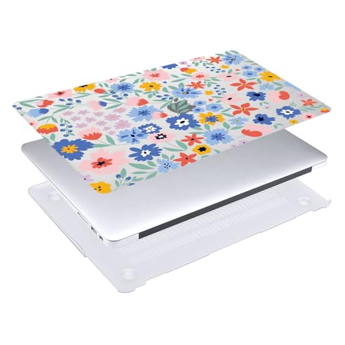 Hard Case Compatible with Old Version MacBook Pro 13 inch Case 2012 2011 2010 2009 2008 Release A1278 with CD-ROM, Laptop Plastic Hard Case Shell & Keyboard Cover, Flowers - color: 1634 Flowers, size: A1278(Pro 13" w/CD-ROM 2008-2012)