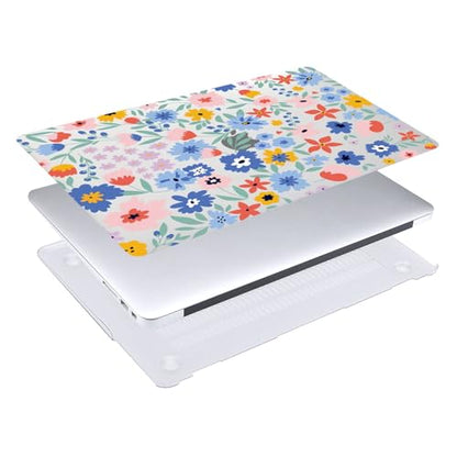 Hard Case Compatible with Old Version MacBook Pro 13 inch Case 2012 2011 2010 2009 2008 Release A1278 with CD-ROM, Laptop Plastic Hard Case Shell & Keyboard Cover, Flowers - color: 1634 Flowers, size: A1278(Pro 13" w/CD-ROM 2008-2012)