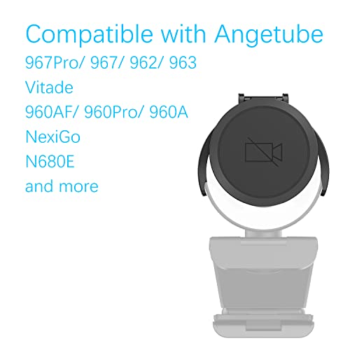 Angetube Webcam Cover, Web Camera Privacy Shutter to Protect Lens, Security | for Angetube Web Cam 967, 967Pro, 962, 963 and Other Stream Webcams