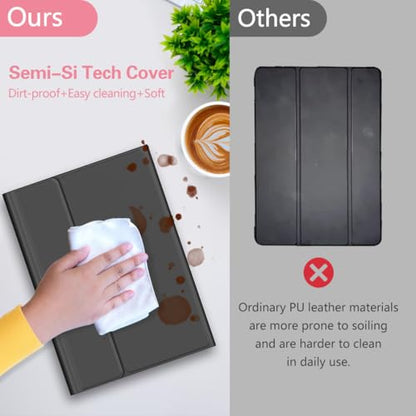 Keyboard Case for Galaxy Tab A9 Plus 5G 11 Inch 2023 (SM-X210/X216/X218), 7 Color Backlit Detachable Tablet Keyboard Cover with S Pen Holder for Samsung Galaxy Tab A9+ 11" (Black) - color: Black