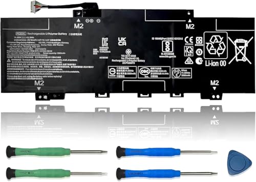 PC03XL Laptop Battery Replacement for Pavilion x360 14 15 14-DY 14-BA 14-CD 14-dw 15-er Series 11.55V 43.3Wh 3560mAh 3-Cell - size: 9.58*3.52*0.25 inch PC03XL