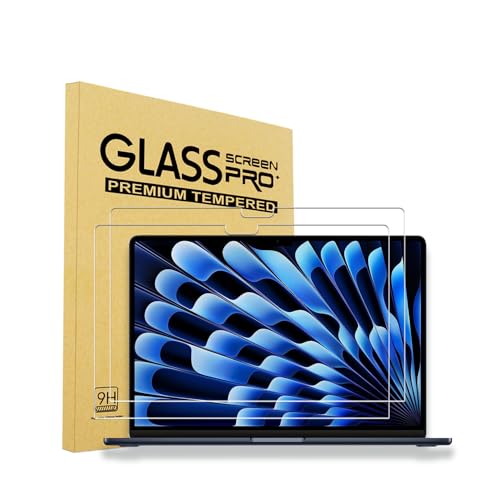 i-Tensodo 2 Pack Tempered Glass Screen Protector for MacBook Air 15.3 Inch (2023 M2 Chip A2941/ 2024 M3 Chip A3114/ 2025 M4 Chip A3241/ 2026 M5 Chip A3448) Laptop, 9H Hardness - size: 15.3 inch
