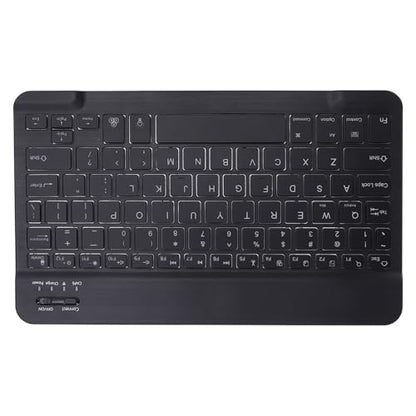 Portable Keyboard Wireless Rechargeable Ultra Slim Ergonomic Keyboard with RGB Backlit for Win Tablet Phone Laptop (Black) - color: Black