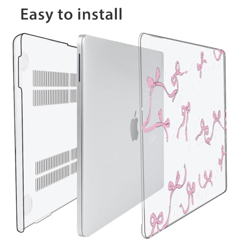 Compatible with MacBook Neo 13 inch Case 2026 Release A3404 with A18 Pro Chip & Liquid Retina Display, Slim Protective Hard Shell Case & Keyboard Cover & Screen Protector & Webcam Cover, Bows - color: Bows