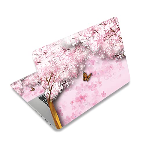 Laptop Notebook Skin Sticker Cover Decal Fits 12 13 13.3 14 15 15.4 15.6 inch Laptop Protector Notebook PC ，Protector Cover for Toshiba Hp Samsung Dell Apple Acer Leonovo Sony Asus Notebook - color: Plum Bossom