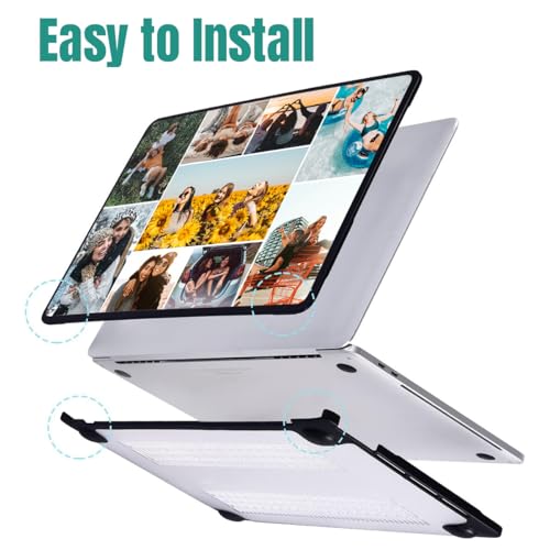 Personalized Custom Picture Case for MacBook Pro 14 inch, A3434 A3112 A2918 A2992 A2779 A2442 A3185 A3401 M5 M4 M3 M2 M1 2025-2021 Customize Collage Photo Plastic Hard Shell Snap On Cover,Clear - color: style 12, size: Pro 14" A3434/A3112/A3185/A3401/A291