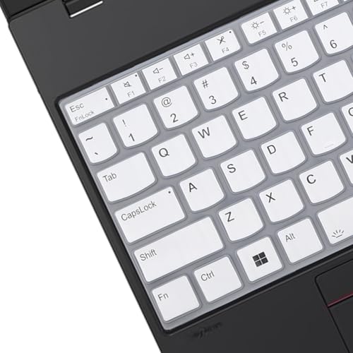 Keyboard Cover for Lenovo ThinkPad E16 Gen 1 16", Thinkpad T16 P16 P16v P16s Gen 2/Gen 1 16", Thinkpad L15 Gen 4/3 15.6" (Not Fit Thinkpad Z16, L15 Gen 2/1)-White - color: White