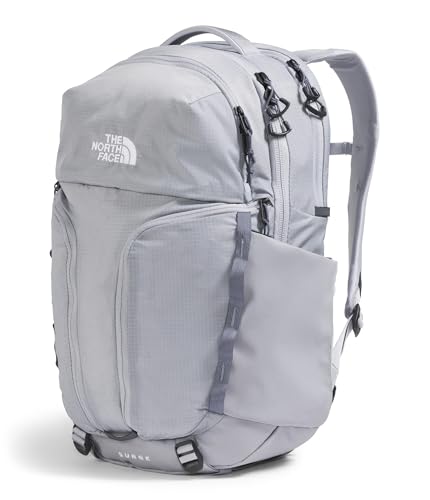The North Face Surge Commuter Laptop Pack, Bl Flax/Twilight Galaxy, OSFA | Everyday Travel Bag, Laptop Sleeve, Water-Repellent - color: Blue Flax/Twilight Galaxy