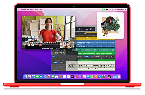 UESWILL Compatible with MacBook Air 13 inch M5 M4 M3 M2 Case 2022-2026 Model A3449 A3240 A3113 A2681, Matte Hard Shell Case Cover for MacBook Air 13.6 + Microfiber Cloth, Red - color: Red, size: MacBook Air 13" (M2 M3 M4 M5)