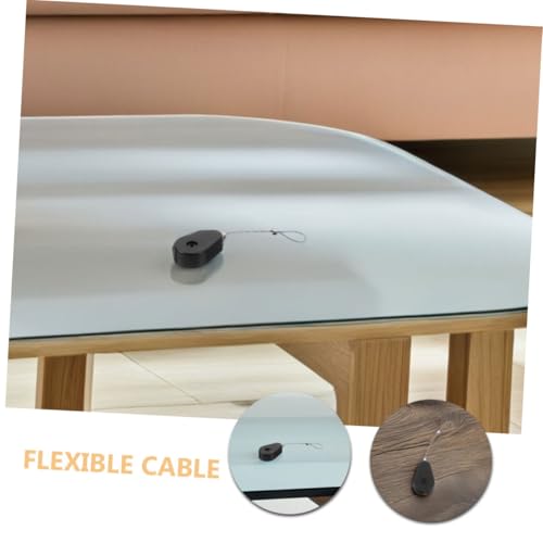 TEHAUX Security Cable Lock Laptop Cable Lock Theft Steel Wire Retractable Case Wire Holders for Home Office