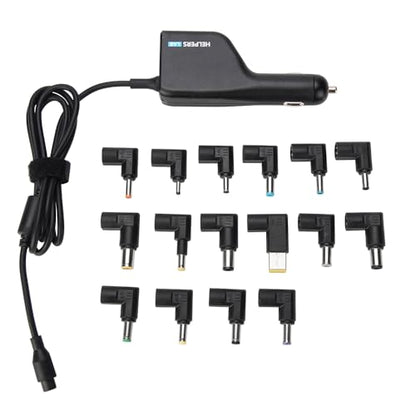 12V 24V Input Laptop Car Charger 16V 18.5V 19V 19.5V 20V DC Power Adapter 90W with 18W QC3.0 USB & 16 Tips 108W Universal for HP Dell IBM Lenovo Acer ASUS Compaq Samsung Sony and More