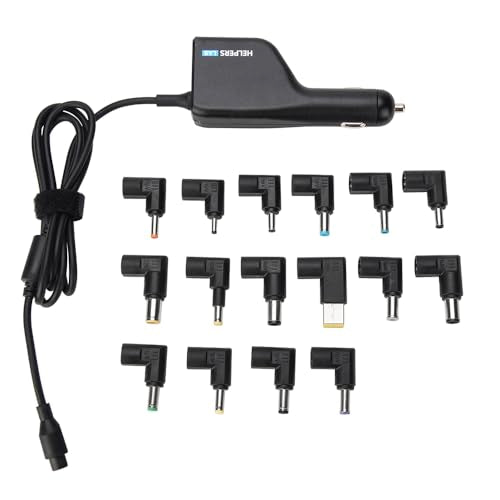 12V 24V Input Laptop Car Charger 16V 18.5V 19V 19.5V 20V DC Power Adapter 90W with 18W QC3.0 USB & 16 Tips 108W Universal for HP Dell IBM Lenovo Acer ASUS Compaq Samsung Sony and More