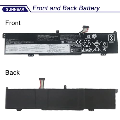 45Wh L18C3PF1 Laptop Battery for Lenovo Ideapad L340-15IRH 17IRH Gaming | 11.52V 3590mAh Battery Replacement for Lenovo Ideapad Gaming Series; 5B10T04975 5B10W67350 5B10T04976 5B10W67336 SB10W67243 - size: 14.41*4.61*1.46 inches L18C3PF1
