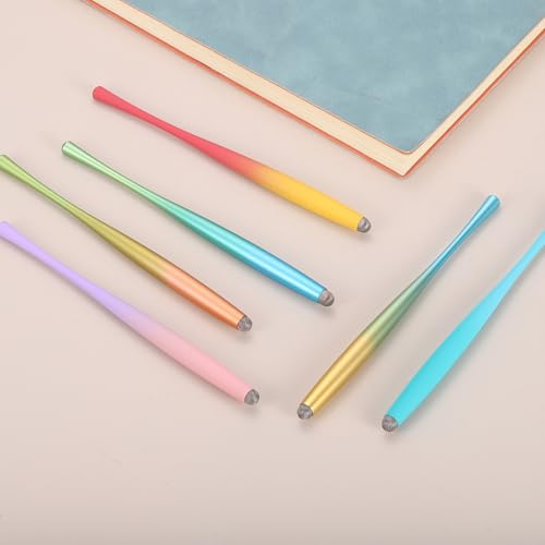 PATIKIL 2Pcs Slim Waist Stylus Pen for Touch Screen, High Sensitivity Universal Pen Capacitive Digital Pens Touchscreen Stylus for Phone Tablets Laptop Touch Screen, Blue/Gold - color: Blue/Gold