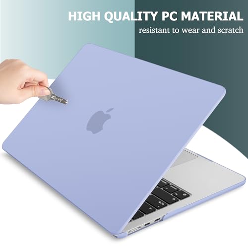 May Chen Case for MacBook Air 13/13.6-inch (M5/M4/M3/M2, 2022-2026 Models A3449 A3240 A3113 A2681), Lightweight | Closes Seamlessly | Ideal for Work Hard Shell Case, Airy Blue A+ - color: Airy Blue A+