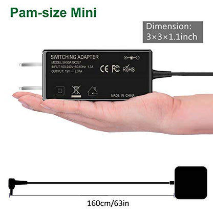 19V 2.37A 45W Ac Adapter Laptop Charger for Asus UX330 UX330U UX360 UX360C UX305 Q504U Q504UA Q302 Q302L Q302LA Q302U S200E X201E X202E X541NA E402WA Notebook Power Supply Cord
