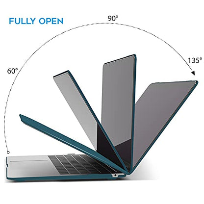 IBENZER Compatible with New MacBook Air 13 inch Case 2022 2021 2020 M1 A2337 A2179 A1932, Plastic Hard Shell Case with Keyboard Cover for Mac Retina Display with Touch ID, Quezhal Green, MMA-T13QUGN+1 - color: Quezhal Green
