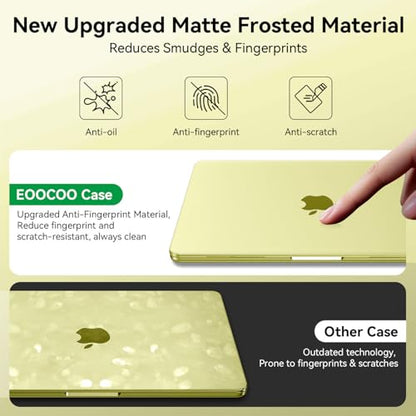 EooCoo for MacBook Neo Case 13 inch, Scratch Resistant, Original Citrus | 4 in 1 Kit, Durable, Easy Snap-On, Stays New, Model A3404 (A18 Pro Chip) - color: Original Citrus
