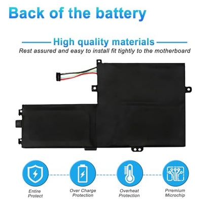 L18M3PF7 L18L3PF3 Battery for Lenovo ideapad S340-14IML/14API/14IIL/14IWL ideapad S340-15IWL/15API/15IIL Flex15IWL C340-15IWL/15IIL Series L18L3PF2 L18M3PF6 L18C3PF7 52.5Wh - size: 9.84*2.95*0.39inch L18M3PF7