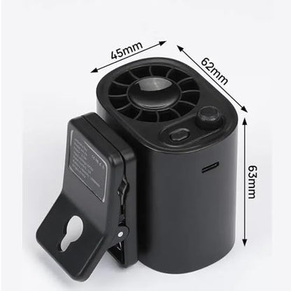 Car Clip on Fan with LED Display, Backseat Fan, USB Rechargeable Powerful Cooling Fans, 360° Rotation, 100 Speeds Adjustable, USB Rechargeable, 2025 New Clip on Fans for Car (White)