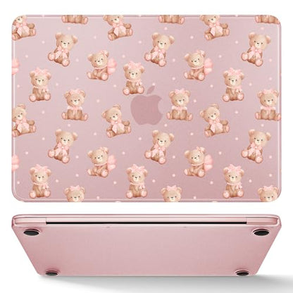 May Chen for MacBook Neo Case 13 inch 2026 | 100% Match Official Color | Pattern Printing, Anti-Crack & Scratch & Fingerprint | Protective Hard Shell Cases Laptop Model A3404 - Teddy Bears - color: Teddy bears