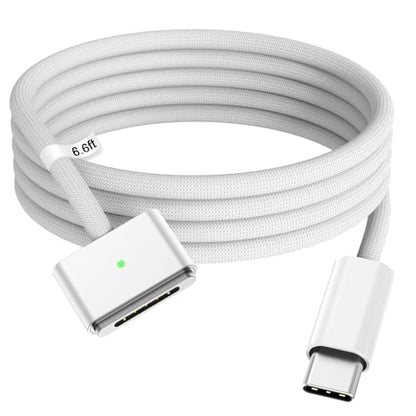 LSY Elvoes 140W 6.6 FT Magnetic 3 Cable, Compatible with Mac Book Pro 16 14 inch and Air 15 13 inch 2026 2025 2024 2023 2022 2021,M1 M2 M3 M4 M5(mag 3) (1)