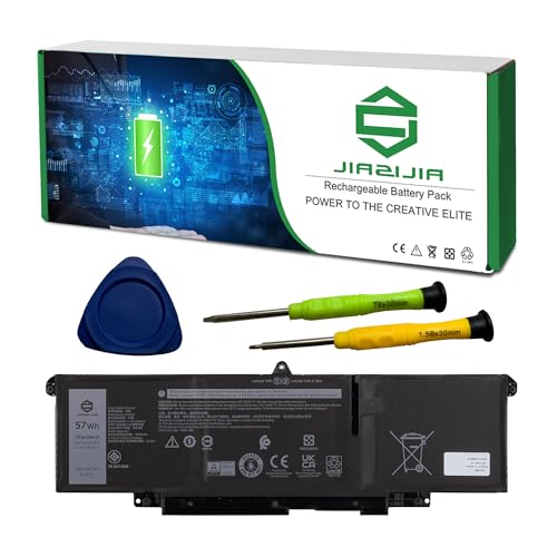 66DWX 086D0Y Laptop Battery Replacement for Dell Latitude 7340 7350 7440 7450 7640 7650 Series Notebook 86D0Y 00HYH8 0HYH8 11.4V 57Wh 4878mAh - size: 12.3*5.1*1.2inch 66DWX
