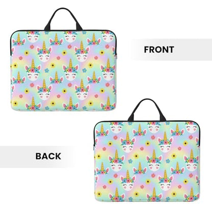 Laptop Case 14 Inch, Soft Shockproof Laptop Sleeve with Handle, Protective Bag - color: Pattern (664)