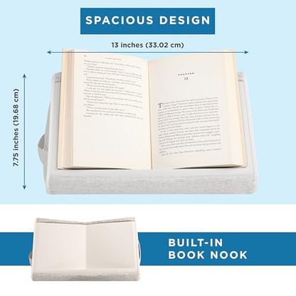 LAPGEAR Book Pillow - Almond, Fits 6" x 9" Books - color: Almond