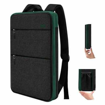 Slim & Expandable Laptop Backpack Water Resistant Backpack Travel Backpack Compatible with MacBook Air/Pro/Neo 13-14 inch, XPS 13/14, Surface 13.5" and Most 13-14 Notebooks，BK01GR01 - color: Bk01gr01, size: 13"-14"