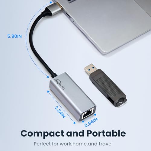 USB A Ethernet Adapter 2 Pack,2Pcs USB A to Ethernet Gigabit Network Adapter Compatible with Windows, MacOS, Linux, and More USB A to RJ45 with 1000MBPS (2*USBA to RJ45) - style: 2*USBA TO RJ45