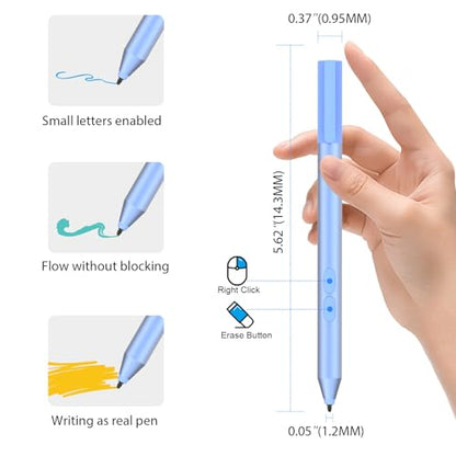 Stylus Pen for HP Omnibook, Active Digital Pencil for Envy Pavilion Spectre x360 2-in-1 Touchscreen, with MPP 1.51 Technology, Palm Rejection, 1024 Pressure Levels, 2500H Battery Life, 2 Side Buttons