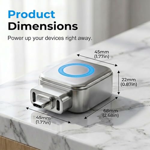 Smart Auto Stop Charging Adapter, Auto Power-Off Fast Charging Adapter, Fast 140W Auto Cut-Off Charger Protector with AI Full-Charge Disconnect, for USB C Cable Phone Laptop (Silver) - color: Silver