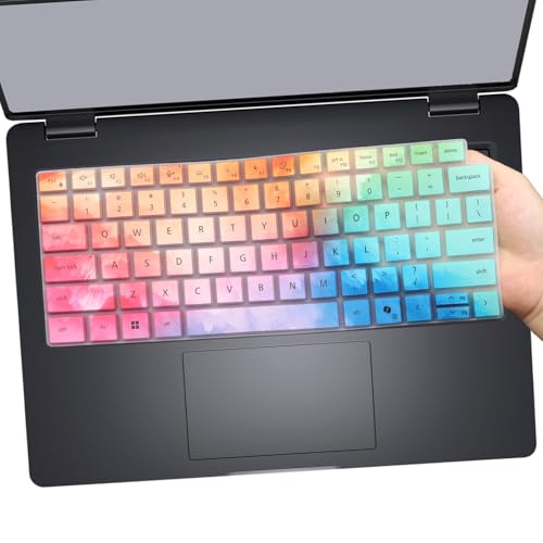 Keyboard Cover for 2026 2025 Dell Pro 14 PC14250/14255,Pro 14Plus PB14250/14255,Pro 14Max MC14250/14255 14 inch Laptop (NOT FIT Dell Pro 14 PA14250) US Protective Keyboard Skin-Colorful - color: Colorful