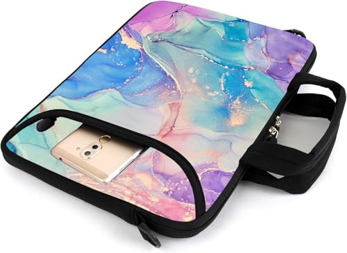 15" laptop sleeve laptop bag chromebook case adjustable shoulder strap with handle accessory pocket for men women (RYD-15-10) - color: Ryd-15-10