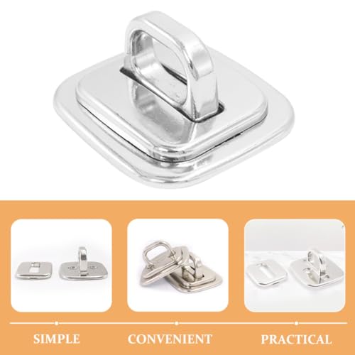 NUOBESTY Laptop Base Fixed Security 2pcs Anchors with Lock Zinc Alloy Plate Antitheft Solution Versatile Compatibility and Notebooks, for Library and School Use
