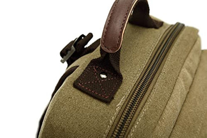 Sechunk Canvas Messenger Bag Sling Bag Crossbody Bag Shoulder Bag Retro Cross Body Handbags - color: Army Green, size: Large