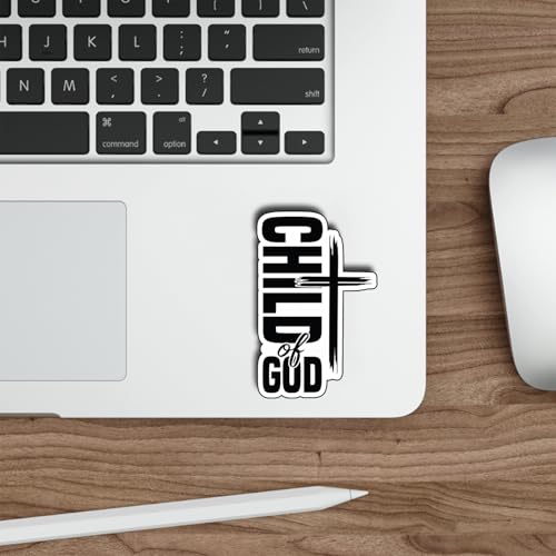 (3Pcs) Child of God Stickers Christian Inspirational Bible Verse Quote Religious Scripture Prayer Gifts Waterproof Vinyl Decal for Kindle Water Bottle Bumper Car Hard Hat Phone Laptop Size 3"x1.8" - color: Child of God