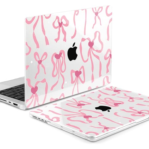 MEEgoodo Case for MacBook Pro 16 inch 2026 2024 2023 2021, Laptop Hard Shell Compatible with M5 M4 M3 M2 M1 Pro/Max Chip, Fit Model A3429/A3428/A3403/A3186/A2991/A2780/A2485, Coquette Ribbon Bow - color: Coquette Ribbon Bow