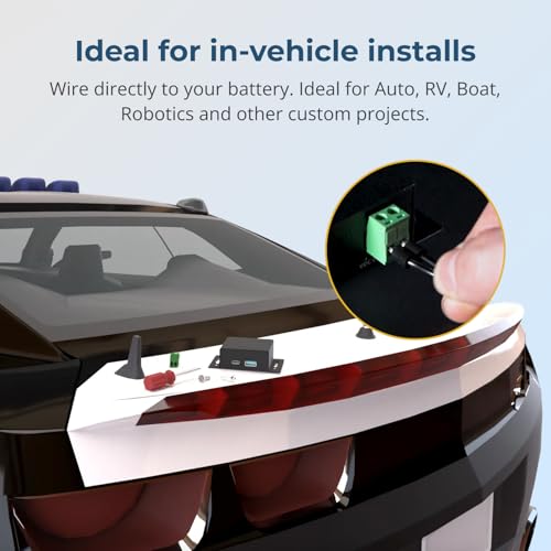 Coolgear Chargeit! Mini 75W Dual Port USB-A and USB-C PD Charger - QC 4.0 with PPS, Industrial Metal Chassis, Simultaneous Dual Port USB Fast Charging for Offices, Labs, and Vehicles (9~24V DC) - style: 75.0 Watts