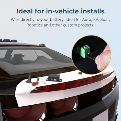 Coolgear Chargeit! Mini 75W Dual Port USB-A and USB-C PD Charger - QC 4.0 with PPS, Industrial Metal Chassis, Simultaneous Dual Port USB Fast Charging for Offices, Labs, and Vehicles (9~24V DC) - style: 75.0 Watts