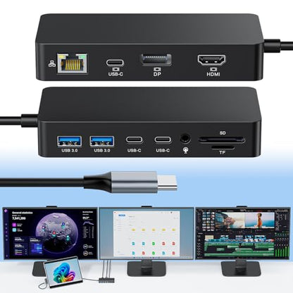Microsoft Surface Thunderbolt 4 Dock 12-in-1 Triple Display Hub with 4K@60Hz HDMI + USB-C + DisplayPort, Surface Pro Docking Station for Surface Pro 12/11/10/9/8/X/7+/7, Surface Laptop, Surface Go - size: 12.