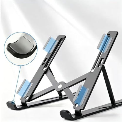 Adjustable & Foldable Laptop Stand | Portable Notebook & Tablet Holder | Portable, Notebook Holder, Tablet Holder
