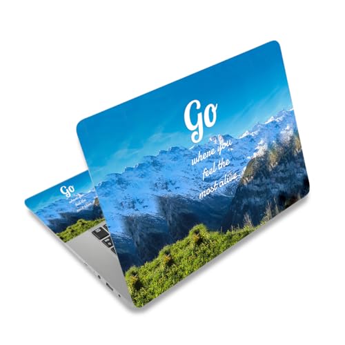 12.1 13 13.3 14 15.4 15.6 Inches Laptop Skin Sticker Decal Universal Vinyl Netbook Sticker Reusable Notebook PC Art Decal Protector Cover, Waterproof & Scratch-Resistant (Mountains) - color: Mountains