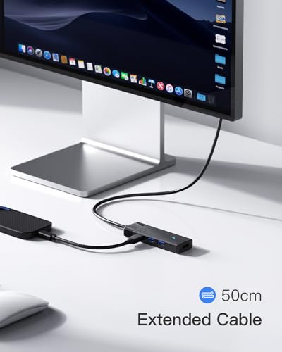 Inateck USB C Hub, USB 3.2 Gen 2 USB C Hub with 4 USB A Ports, 10Gbps, 1.6 ft Cable, Compatible with windows7/8/10/11, Linux, Mac OS HB2025C - size: USB C TO 4A, style: With 1.6ft cable